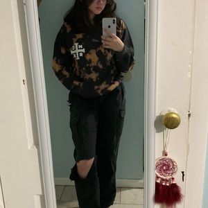 MCR bleached tye-dye hoodie